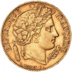 20 francs Cérès 1851 A