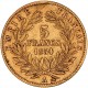 5 Francs Napoléon III 1854 A - Petit Module tranche cannelée