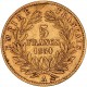 5 Francs Napoléon III 1854 A - Petit Module tranche cannelée