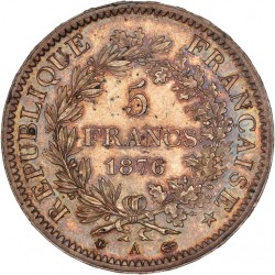 5 francs Hercule 1876 A