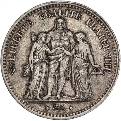 5 francs Hercule deuxième république 1848 K Bordeaux