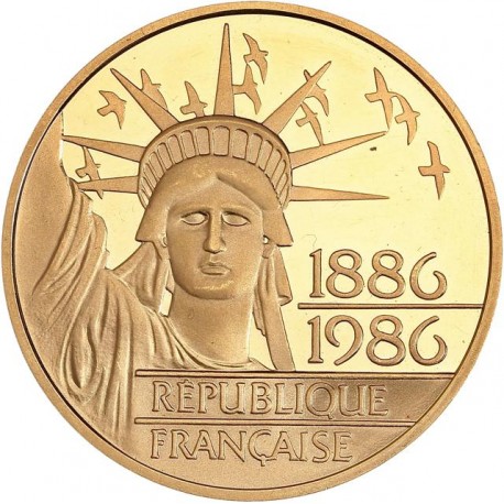 100 francs or Liberté 1986