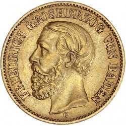 Allemagne - Bade - 20 mark Frederic Ier - 1872