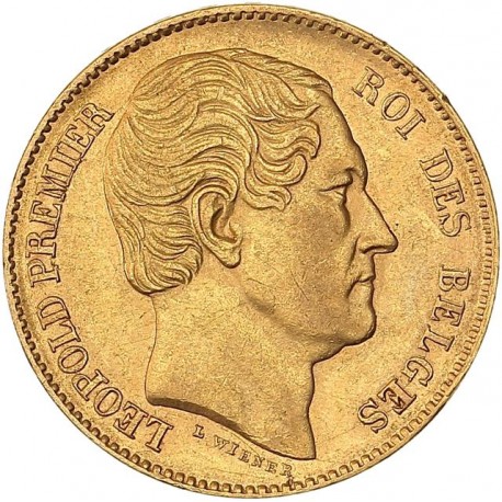 Belgique - 20 francs Léopold Ier 1865