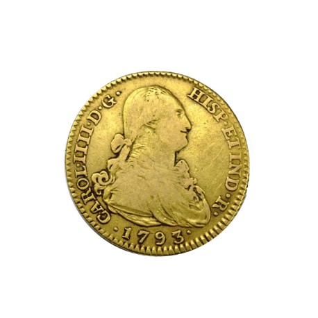 Espagne - 2 escudos Charles IV - 1793 Madrid