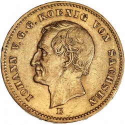 Allemagne - Saxe - 20 Mark Jean 1872 E