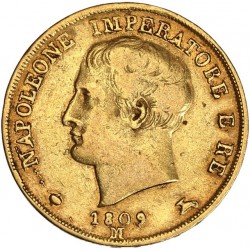 Italie - 20 lires Napoléon Ier 1809 Milan