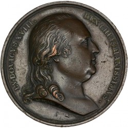 Médaille bronze Louis XVI - 1815