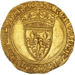 Charles VI Écu d'or - Angers (Pts 7ème)