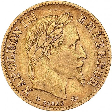 10 francs Napoléon III 1865 BB