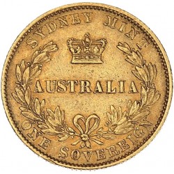 Australie - Souverain Victoria "Australia" 1868