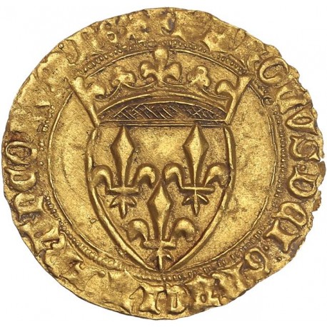 Charles VI Écu d'or - Toulouse (pts 5ème)