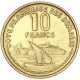Côte française des Somalis - Essai de 10 francs 1965