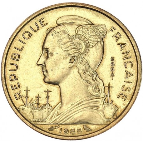 Côte française des Somalis - Essai de 10 francs 1965