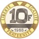 10 francs bimétallique or Génie de la Bastille 1988