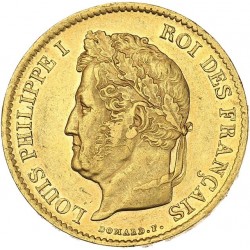 40 francs Louis Philippe Ier 1838 A