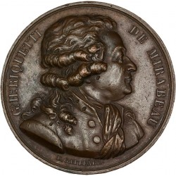 Médaille bronze Honoré Gabriel Riquetti de Mirabeau