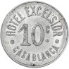 Maroc (Casablanca) 10 centimes Hotel Excelsior