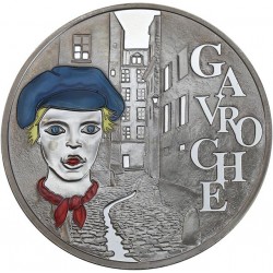 1 euro et demi Gavroche colorisé 2002 Monnaie de Paris