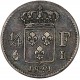 Quart de franc Charles X 1829 I