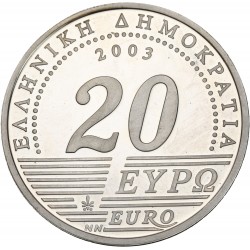 Grèce - 20 euros argent 2003