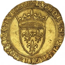 Charles VI - écu d'or de Paris (Pts 18ème)