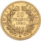 10 francs Napoléon III petit module tranche striée 1854 A - AU58