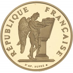 100 francs or Droits de l'homme