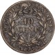 Colonies françaises - 10 centimes Louis Philippe Ier 1839 fauté!