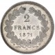 2 francs Cérès sans légende 1871 K MS63