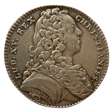 Jeton argent Louis XV - Trésor royal 1736