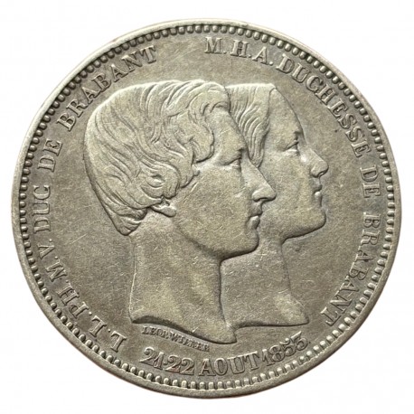 Belgique - Module de 5 francs Mariage du Duc de Brabant