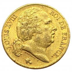 20 francs Louis XVIII 1820 A