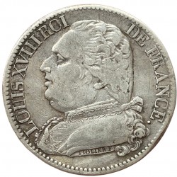 5 francs Louis XVIII 1814 I Limoges
