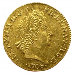 Louis XIV - Louis d'or aux insignes 1705 G - Poitiers
