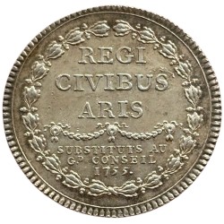 Jeton argent Louis XV - Substituts au grand conseil 1755