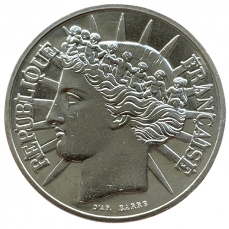 100 francs piéfort argent "Fraternité" B.U.