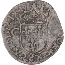 Charles IX - Teston (imitation) - 1574 Troyes