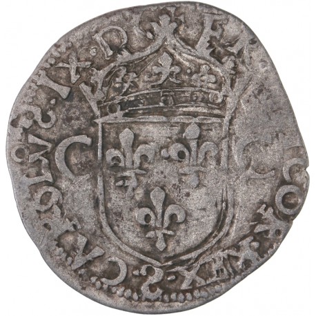 Charles IX - Teston (imitation) - 1574 Troyes