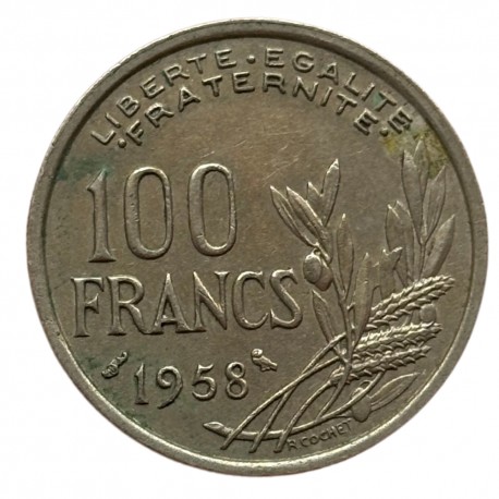 100 francs cochet 1958 chouette