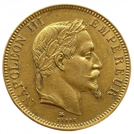 100 francs Napoléon III tête laurée 1862 A Paris