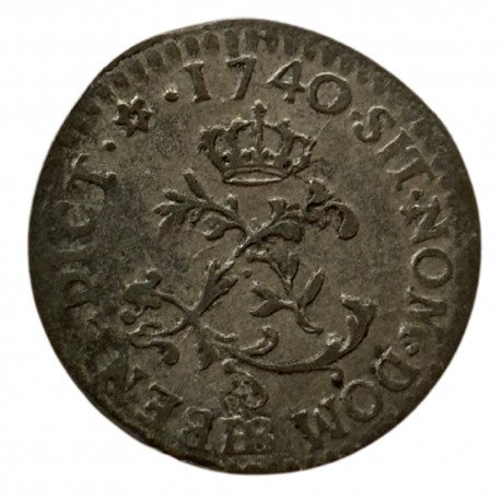 Louis XV - Sol de billon 1740 BB Strasbourg