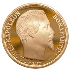 Coffret "Belle Épreuve Or" 10, 20 et 50 francs Napoléon 1852-1992