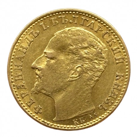 Bulgarie - 10 Leva Ferdinand Ier 1894 KB