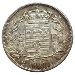 5 francs Charles X 1827 L Bayonne