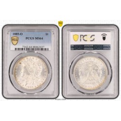 États Unis -  1 dollar Morgan 1885 O MS64
