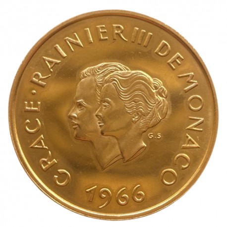 Monaco - 200 francs 10ème anniversaire du mariage Prince Rainier et Grace 1966
