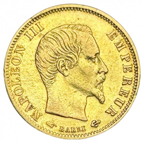 5 francs Napoléon III tête nue 1858 A