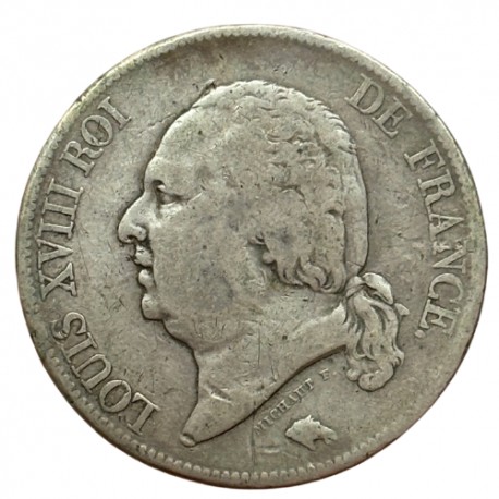 5 francs Louis XVIII 1820 A