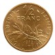 Piéfort OR 1/2 franc Semeuse 1972 Monnaie de Paris